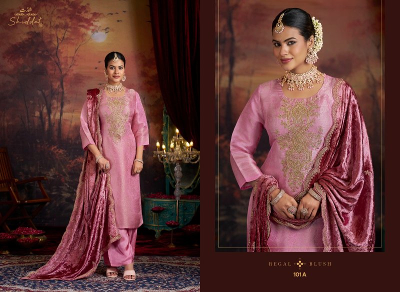 Mehrun By Shiddat Viscose Ziraff Silk Salwar kameez